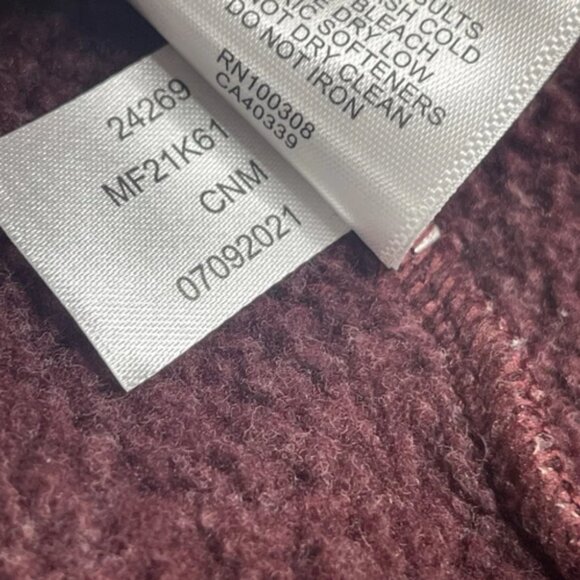 Peter Millar Crown Sweater Fleece Vest Burgundy Full-Zip Claret Size M Medium - Picture 6 of 8